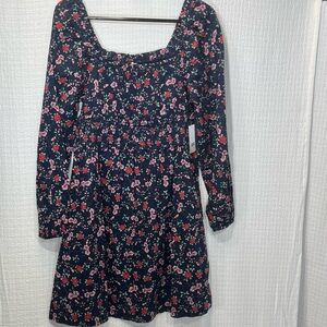 NWT FLORAL BP Long Sleeve DRESS